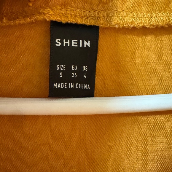 SHEIN Mustard Long Sleeve Dress - Picture 3 of 9